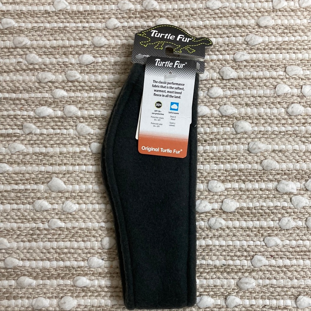 Turtle Fur fleece ear warmer headband black NEW
